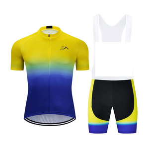 Uniformes de Ciclismo Transpirables y Ecológicos para Hombre, 100% Poliéster, Uniformes Deportivos Personalizados al por Mayor OEM - Product Image 1