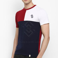 Camiseta de Hombre Más Vendida en Línea a Bajo Precio, Sólida, Ecológica, Transpirable, de Secado Rápido, Tejido de Algodón/Poliéster, Colores Personalizados