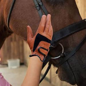 Guantes de Equitación Personalizados de Nueva Llegada para Hombres y Mujeres, Guantes de Montar Antideslizantes, Guantes de Cuero de Invierno para Niños - Product Image 6