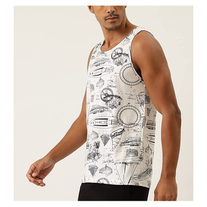 Débardeur décontracté pour homme, imprimé numérique, tricoté, respirant, écologique, grande taille, coupe ample, fabriqué au Pakistan – Meilleure vente - Product Image 3