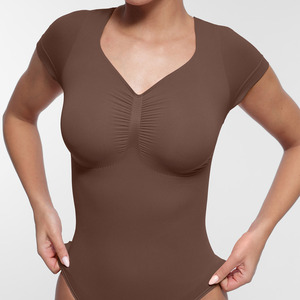 Combinaison de sport pour femme, sans couture, amincissante, élastique, compression, contrôle du ventre, décontractée, été, une pièce, combinaison femme - Product Image 3