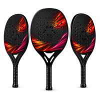 Raqueta de Tenis Playa JAS de Diseño Personalizado, Raqueta de Tenis Playa de Alta Calidad con Fibra de Carbono
