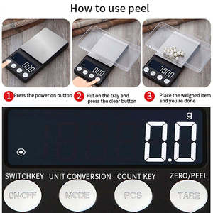 Wholesale 0.01 g Stainless Steel Mini <b>Electronic</b> <b>Scale</b> Digital Gram Pocket Weighing <b>Scale</b> Jewelry <b>Scale</b> - Product Image 6