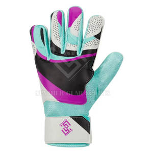 Gants de gardien de but de football en latex de haute qualité sur mesure avec fermeture à crochets antidérapante pour hommes - Product Image 2