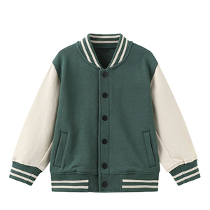 Chaqueta de béisbol universitaria personalizable para hombre, alta calidad, 100% algodón, cuello levantado de un solo pecho, bordado de estilo universitario de invierno - Product Image 1