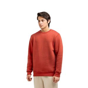 เสื้อสเวตเตอร์แนวสตรีทของผู้ชายอินเทรนด์เสื้อสวมหัวสีน้ำตาลล้วน OEM OEM OEM OEM OEM OEM OEM OEM ฉลากตามต้องการ - Product Image 1