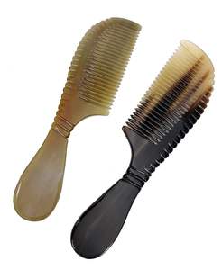 Peine de pelo de cuerno de búfalo con logotipo personalizado de la mejor calidad peines de vaca naturales hechos a mano hechos por ADIBA HOME DECOR - Product Image 5