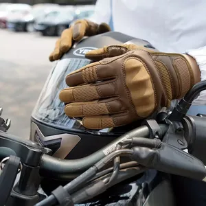 Guantes Deportivos de Motocicleta de Cuero con Logotipo Personalizado, Guantes de Carreras de Motocicleta, Guantes de Motocicleta de Diseño Personalizado de Última Tendencia - Product Image 4