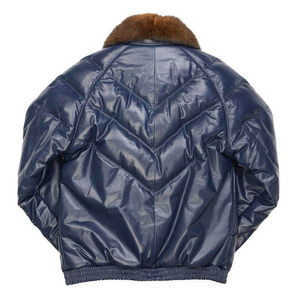 Custom High Street Outdoor Men Puffer Jacket con logotipo frontal de poliéster ligero relleno impermeable Shell Slim Fit Winter Snow - Product Image 6