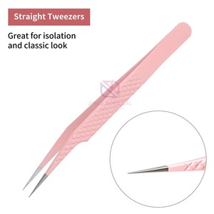 Pince à épiler pour cils JIMED SURGICAL en acier inoxydable léger |   Applicateur réutilisable de haute qualité pour extensions de cils |   Modèle - Product Image 4