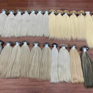 Vente en gros Extensions de cheveux humains de luxe à pointe plate et kératine Cheveux humains vietnamiens à double tirage - Product Image 6