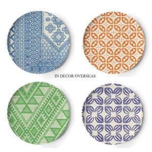 Texture martelée de qualité luxueuse en métal fait de forme ronde ensemble de 3 sous-verres au look attrayant accessoires de pièce maîtresse de Table - Product Image 6