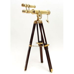 Telescopio Vintage de Metal, Instrumento Óptico Náutico Hecho a Mano, Lente Ajustable, Antiguo, para Coleccionistas, Decoración para el Hogar u Oficina - Product Image 1