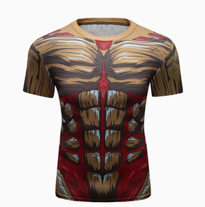 Ensemble de rashguard tendance personnalisé imprimé, protection UV UPF50, 100% coton, pour Jiu Jitsu BJJ MMA, short de combat pour hommes - Product Image 2