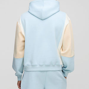 Sweat à capuche pour hommes à épaules tombantes sans ficelle personnalisé surdimensionné lavé Vintage French Terry 400GSM recadrée Boxy Fit - Product Image 4