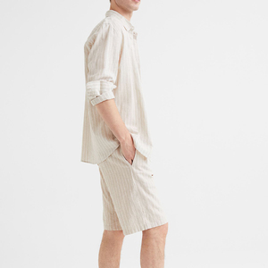 Pantalones cortos profesionales de secado rápido para hombre, transpirables, informales, sólidos, con logotipo personalizado, recién llegados, tela de lona, poliéster/algodón - Product Image 1