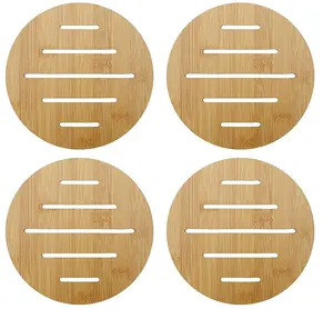 EW ook ooden Coaster ounded UNED haped Haat nd ADS Fo Table ececoration & odern heheme - Product Image 1