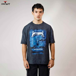 Camiseta personalizada de alta calidad con logotipo personalizado de tendencia superior para hombre, Camiseta lisa de gran tamaño, camisetas informales para hombre - Product Image 4