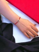DAFNI BIG PAZAR Böhmisches Perlenarmband mit Naturstein und Edelmetall-Legierung Mikro-Einlage Unisex Geschenk aus Istanbul