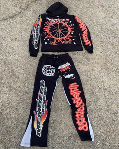 Survêtement personnalisé pour hommes Ensemble deux pièces sweat à capuche et pantalon de survêtement Survêtement unisexe Sérigraphie Survêtements - Product Image 2