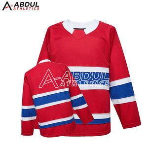 Camiseta de hockey sobre hielo de primera calidad con nombre y número personalizados, material duradero, ideal para deportes de equipo y uso en el día del partido. - Product Image 1