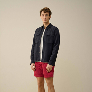 Short de bain en nylon confortable et léger à motif solide pour hommes, séchage rapide, écologique et décontracté pour les activités de plage. - Product Image 1