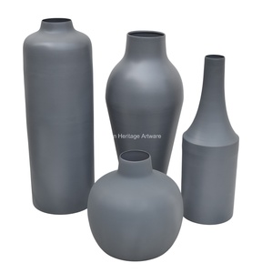 Vases à fleurs en fer de style zen asiatique traditionnel IHA en gros, différentes tailles pour la décoration de mariage et de la maison - Product Image 5