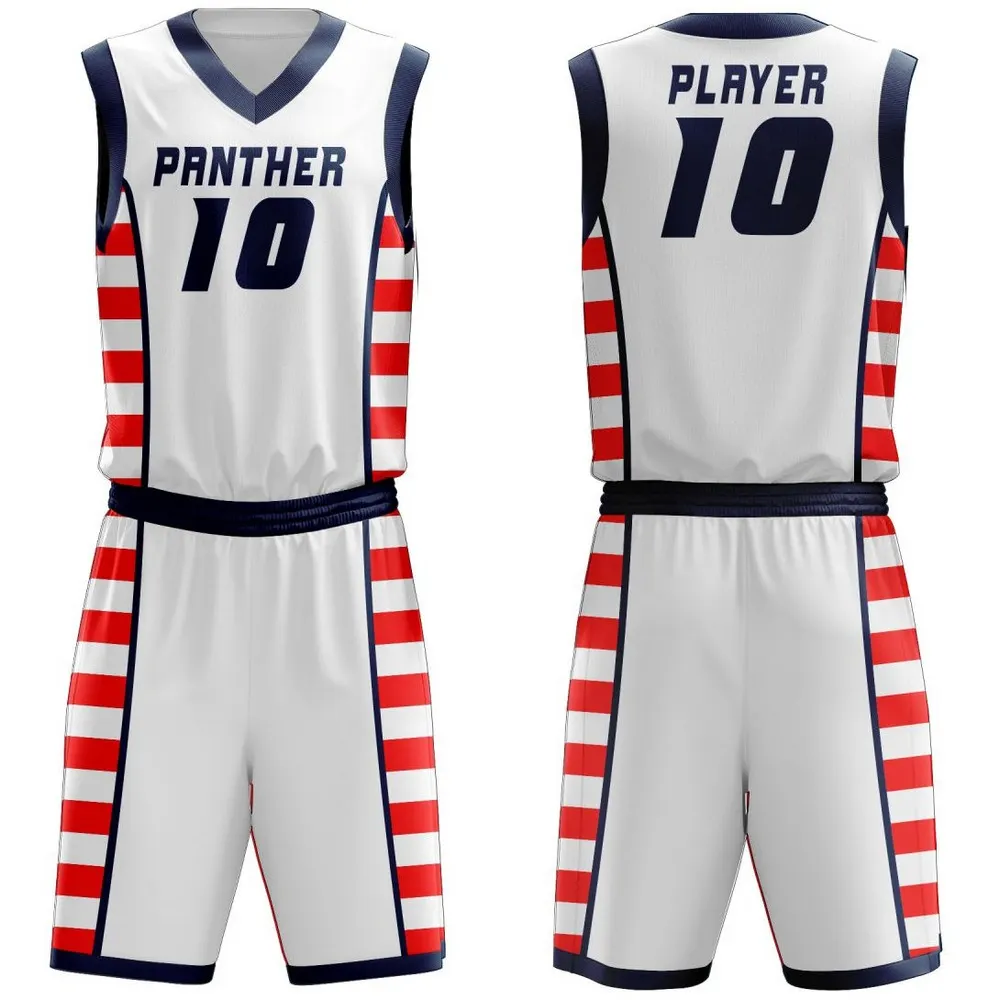 Camisa de basquete estampada por sublimação de alta qualidade, uniformes e camisas de basquete para 2024, desenho