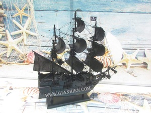 Barco de madera pirata de diseño personalizado del fabricante Gia Nhien, decoración del hogar de alta calidad, técnica pintada de Bajo MOQ - Product Image 3