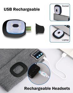 Berretto con Luce LED Bluetooth Cappello Musicale con Lampada per Uomini Donne Bambini Campeggio Ciclismo Corsa Gadget Regali di Natale - Product Image 6