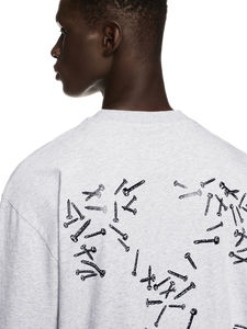 OEM T-shirt personnalisé à coupe surdimensionnée avec impression graphique pour hommes T-shirts à épaules tombantes très demandés - Product Image 5