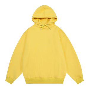 Meilleure vente hommes 2024 sweats à capuche poids lourd haute qualité unisexe surdimensionné 100% coton français éponge coton tricoté à capuche hommes - Product Image 1