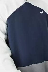 Huzaifa Products Sudadera de cuello redondo para hombre Calidad Premium Más diseño de bloque de color personalizado de gran tamaño forrado - Product Image 5