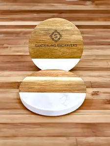 Sous-verre élégant en bois naturel avec texture naturelle pour les repas de luxe au prix de gros par CRAFT ZONE EXPORT - Product Image 6