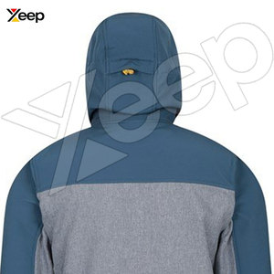 OEM Breathable <b>Hooded</b> Winter Mens <b>Soft</b> <b>Shell</b> <b>Jacket</b> High Quality Water & Windproof Front Logo - Product Image 5