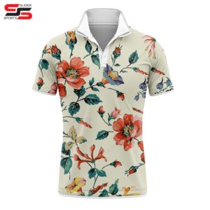 Polo de golf personnalisé avec logo OEM imprimé par sublimation, polo personnalisé pour impression par sublimation intégrale, polo pour homme - Product Image 4
