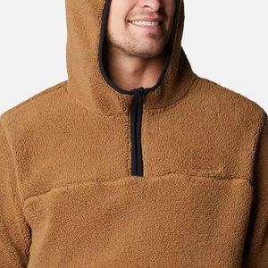 Sweat à capuche en laine Sherpa à la mode pour hommes avec fermeture éclair tenue d'hiver à la mode vente en ligne prix raisonnable - Product Image 6