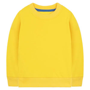 Bonne qualité Streetwear enfant en bas âge sweat couleur jaune poids lourd col rond enfants Baggy sweats pour tenue décontractée - Product Image 1