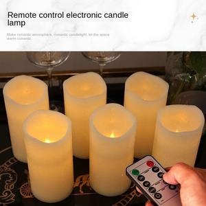 Bougie à bouche ondulée TOOWIN, bougies en paraffine concave à bouche ondulée, bougies en paraffine simples, bougies électroniques à LED - Product Image 2