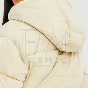 Chaquetas cortas de manga larga con cremallera de nuevo estilo para mujer con chaquetas acolchadas de tamaño personalizado para los más vendidos - Product Image 4