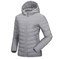 Chaqueta Acolchada de Color Sólido a la Venta, Chaqueta Larga Personalizada para Mujer, Chaqueta Acolchada Transpirable para Mujer