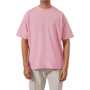 Customized Wholesale Price Shirt <b>Men</b> Streetwear Blank <b>Cropped</b> <b>Top</b> T Shirt Heavyweight Cotton Boxy Fit T-Shirt for <b>Men</b> - Product Image 1