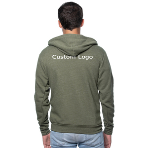 Fabricante de fábrica Sudaderas con capucha lisas Capucha de botón a granel Sudaderas con capucha personalizadas Bella Canvas Diseño personalizado Tu propia ropa Sudadera con capucha con cremallera - Product Image 4