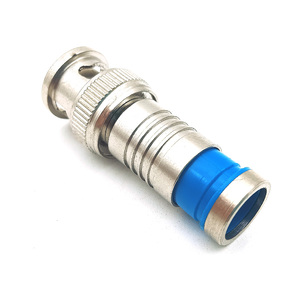 <strong>BNC</strong> Male Quad Shield <strong>Compression</strong> Coax Connector RG6 RG59 Coaxial Cable Connector for <strong>CCTV</strong> DVR Camera - Product Image 5