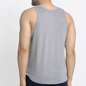 Culturismo entrenamiento de secado rápido hombres camisetas chaleco algodón hecho compresión gimnasio ropa algodón poliéster camiseta sin mangas - Product Image 3