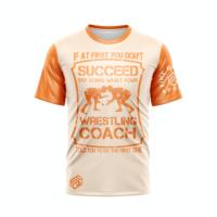 Camiseta de Lucha Libre de Microfibra para Hombre y Mujer, 100% Poliéster, Manga Corta, Estampado Personalizado, Camisetas de Lucha y Grappling
