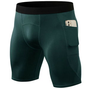 Short de Compression pour homme, vêtement de Fitness, 2022, cordon de serrage à la taille, haute qualité, vente en gros, meilleur Design, Logo personnalisé - Product Image 1
