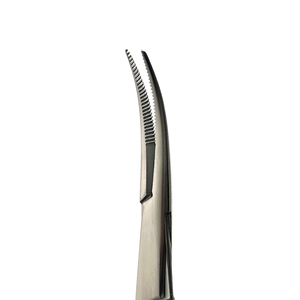 Meilleure qualité 5.5 pouces demi-or pince incurvée manuel hémostat verrouillage moustique acier métal avec anneau en or incurvé - Product Image 5