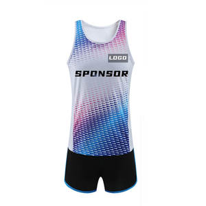 Ropa Deportiva 100% poliéster pista uniforme de campo de la mejor calidad de los hombres cómodos de pista y campo uniformes para la venta - Product Image 2