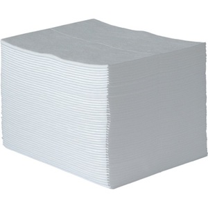 Tissu industriel absorbant l'huile uniquement, en molleton, 40 cm de longueur, 50 cm de largeur, 100 feuilles de carton, matière première - Product Image 1